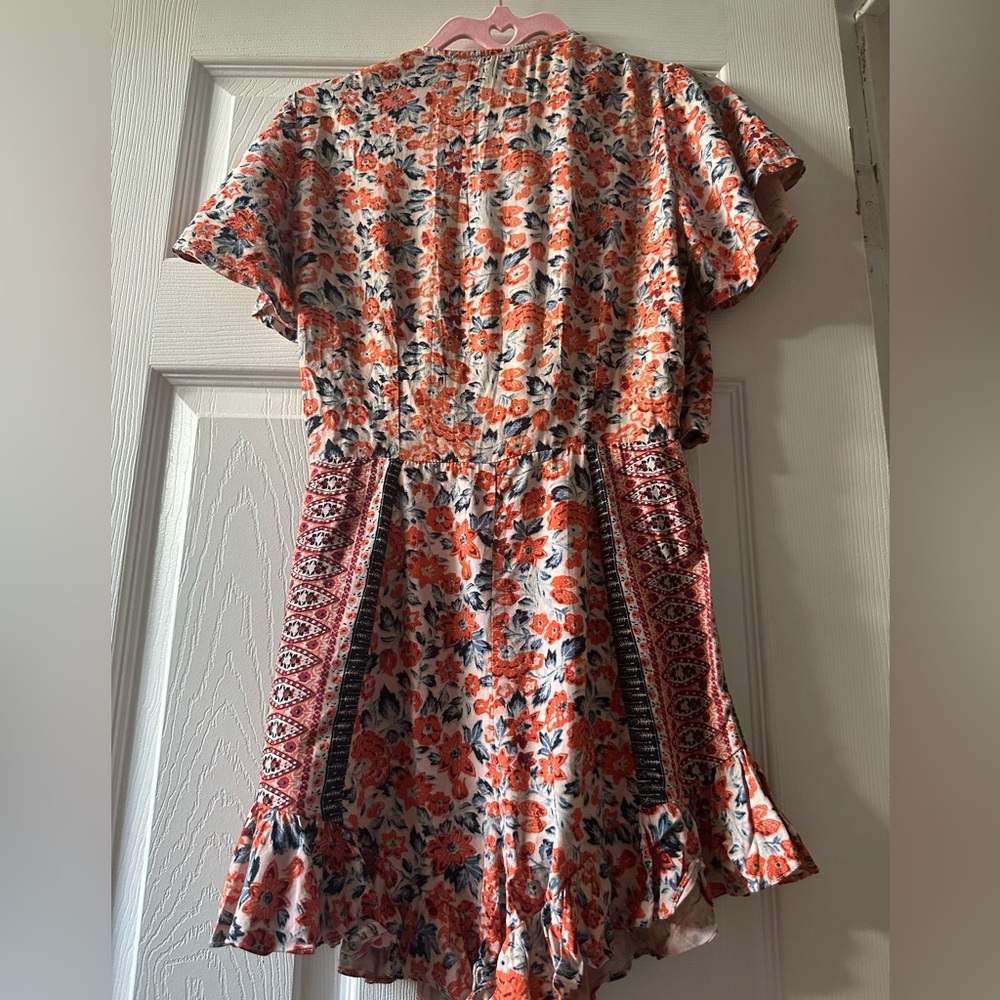 Free People Floral Tie-Front Romper - Picture 4 of 4